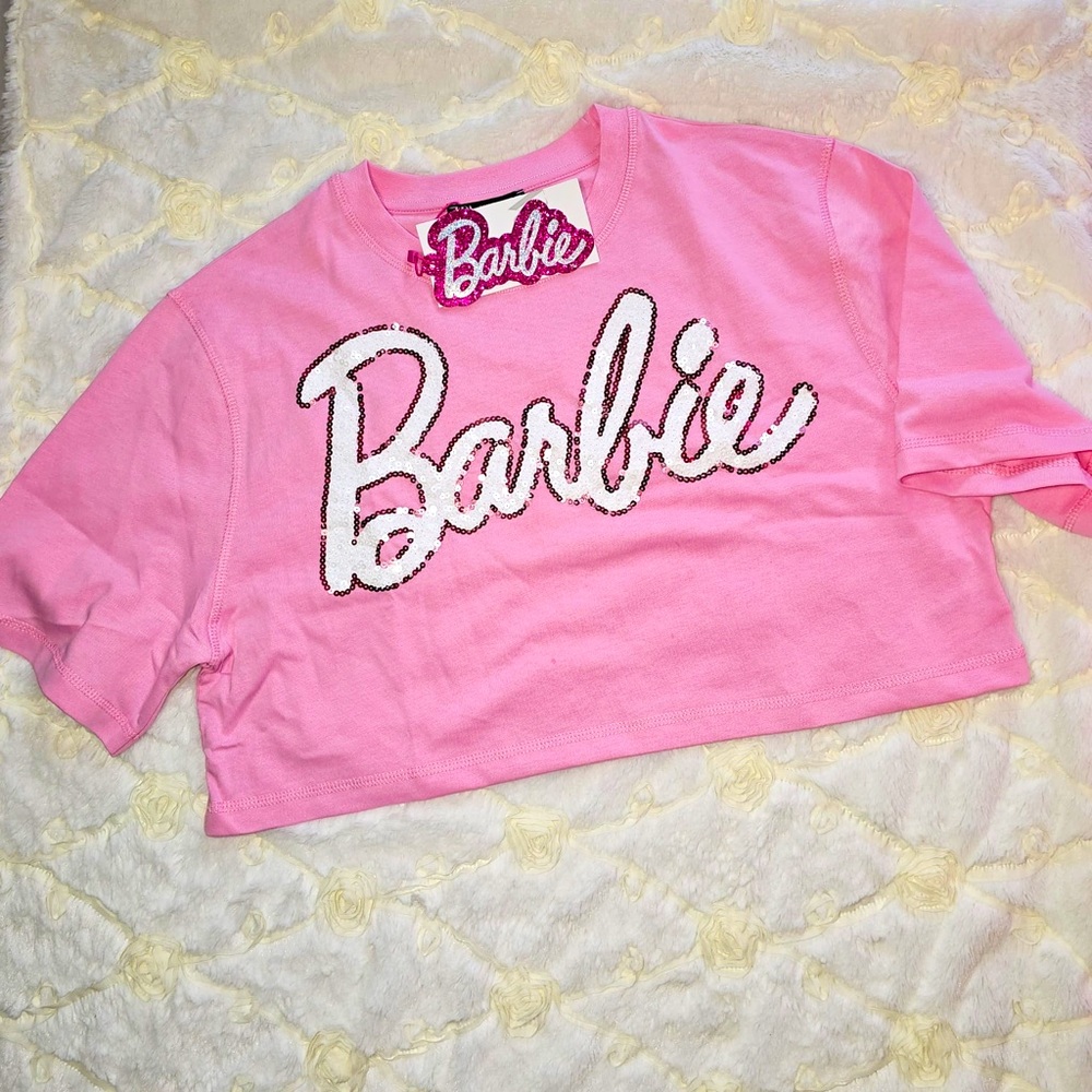 Zara new Barbie collection. Sequin top size Medium